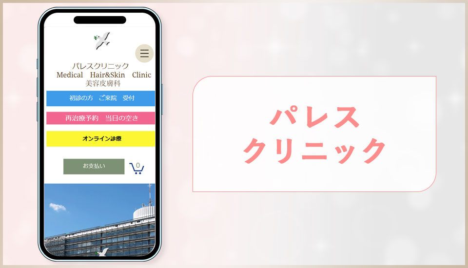 パレスクリニックの公式サイトの画像