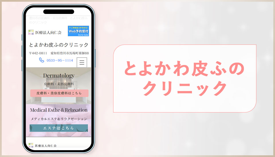 とよかわ皮ふのクリニックの公式サイトの画像