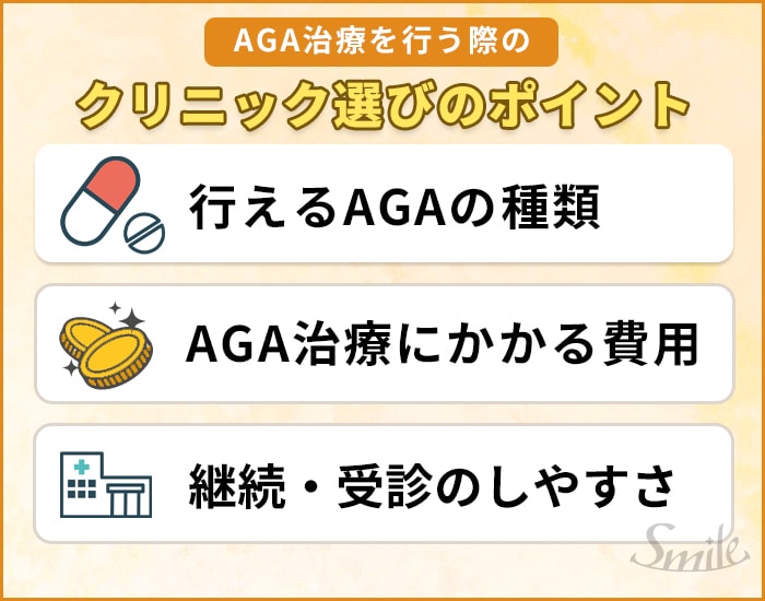 クリニック選びのポイント
